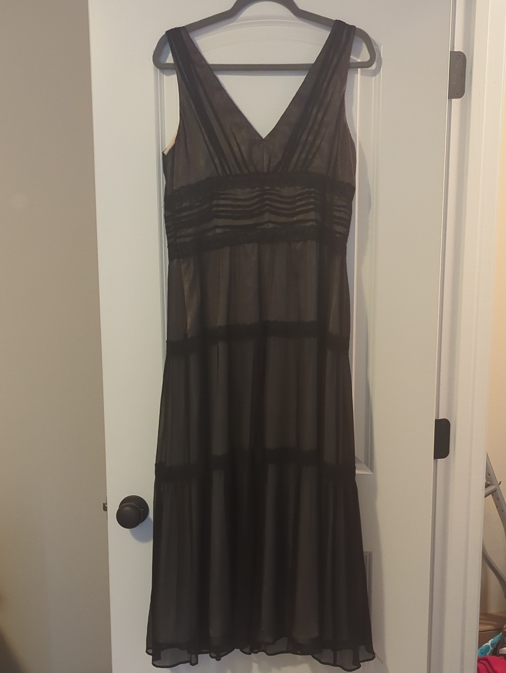 V-Neck Midi Dress